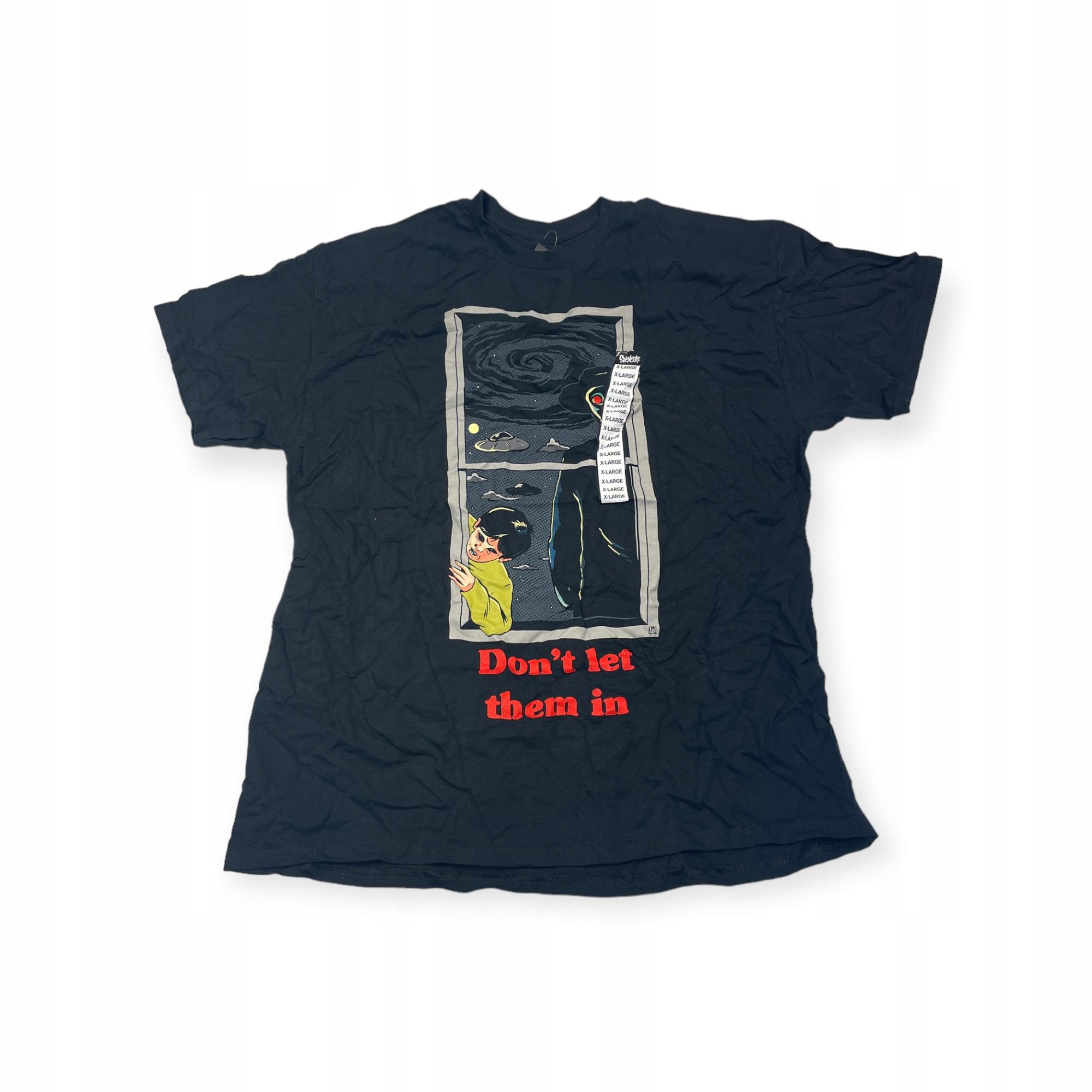 Outletup-clothes Koszulka T-shirt męski okrągły dekolt SPENCER'S NADRUK XL