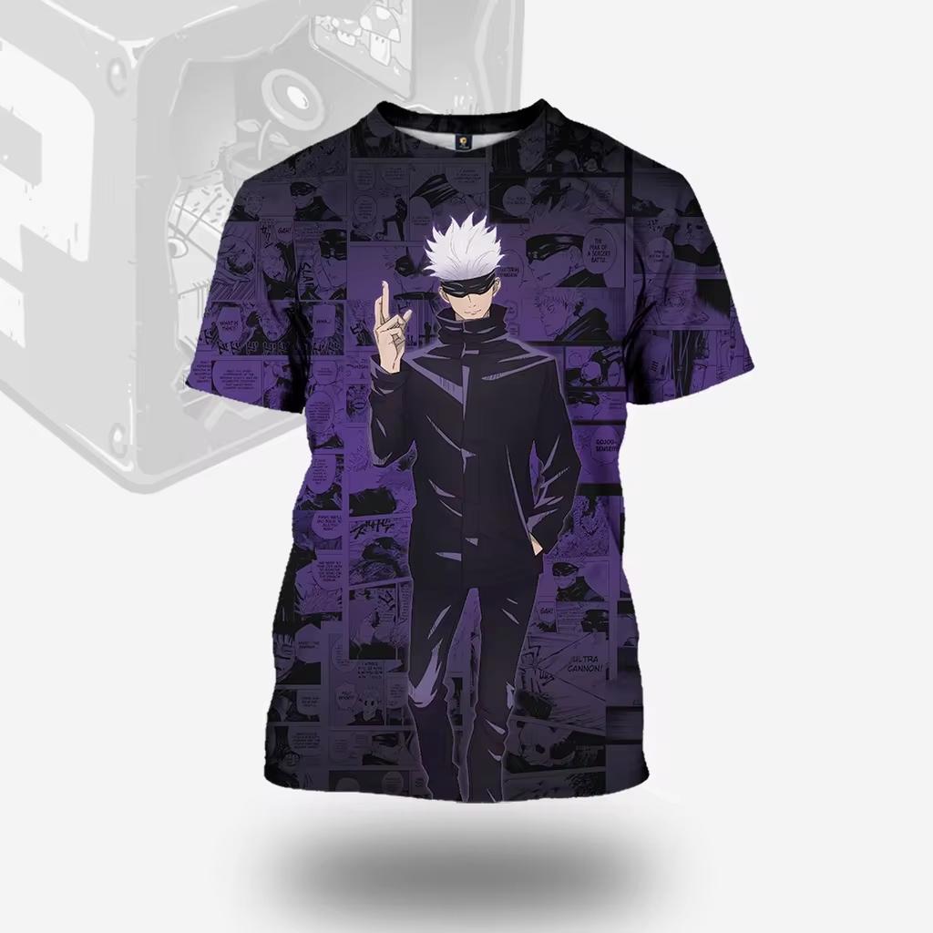 Men look 3D Clothes 2024 Zomer 3D Alle Kunst Anime Sukuna Goju Itadori Jujutsu Kaisen Personage Volwassen T-shirt Street Casual Top S