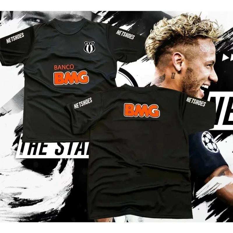 Haijian03 Klassiek Retro Santos Voetbalshirt 11 Santossi Neymar Heren Buitensporten Plus Size 3D Geprint Plus Size Sneldrogend T-shirt XS