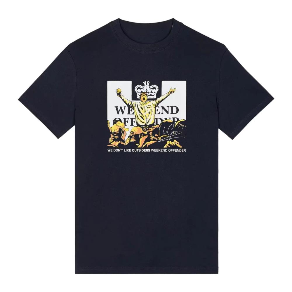 ZheXiong TEE Weekend Offender Leo Gregory Grafisch Bedrukt T-shirt Korte Mouw Ronde Hals Katoen High-end Luxe Is voor Zowel Mannen als Vrouwen M