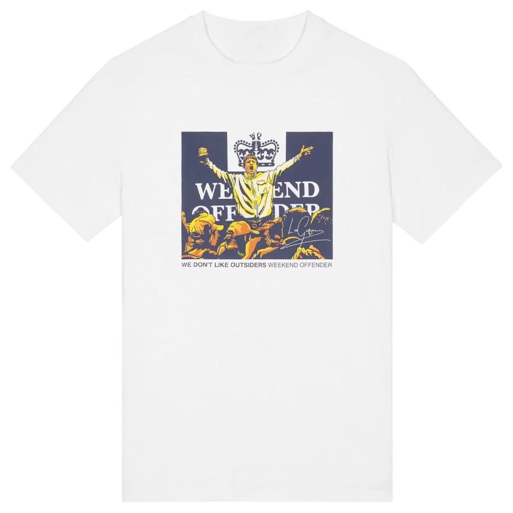 ZheXiong TEE Weekend Offender Leo Gregory Grafisch Bedrukt T-shirt Korte Mouw Ronde Hals Katoen High-end Luxe Is voor Zowel Mannen als Vrouwen M