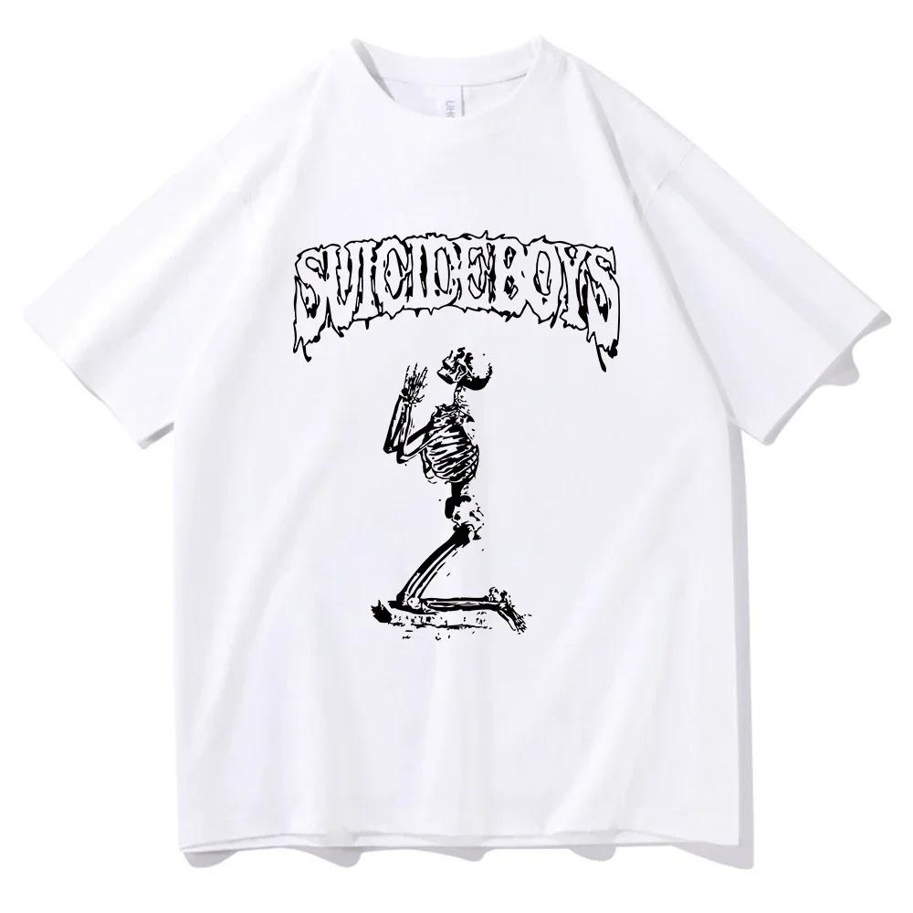ZheXiong TEE Suicideboys G59 T-Shirt 100% Cotton Commuter Stylish Tops Stylish Amusing Short Sleeve Streetwear Hip Hop Harajuku Unisex Tees 4XL