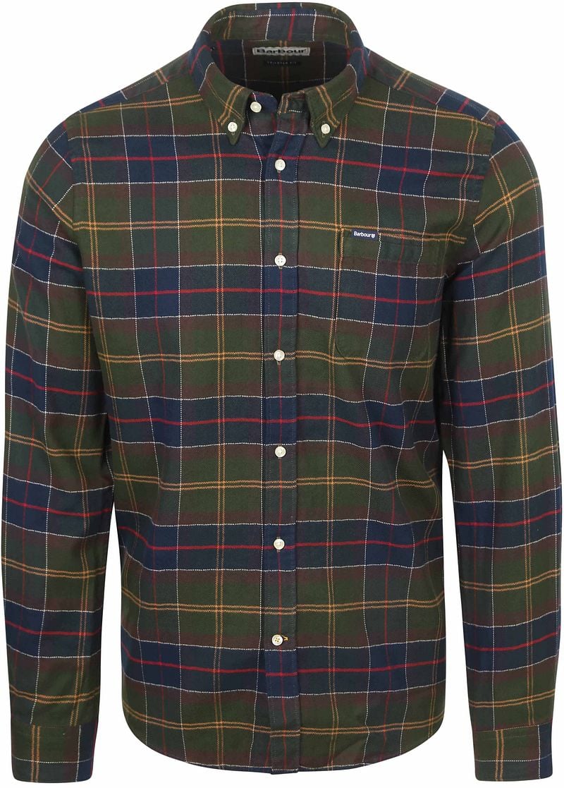 Barbour Kyeloch Overhemd Ruit Donkergroen