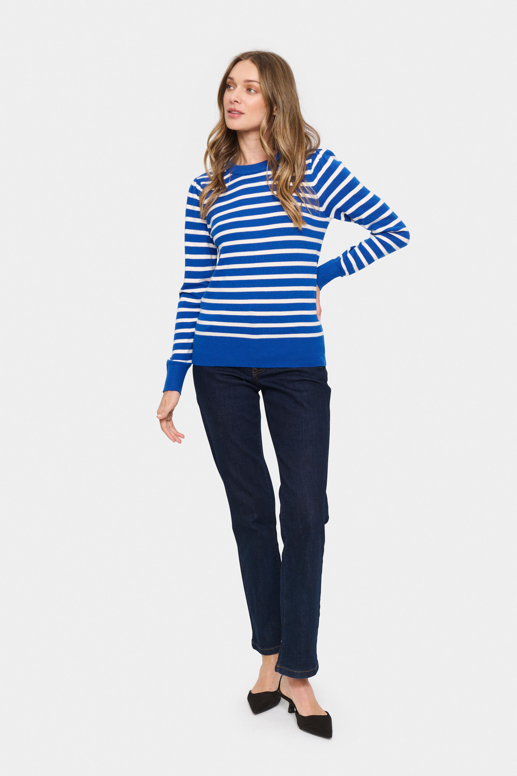 Saint Tropez Trui met ronde hals FikamSZ LS