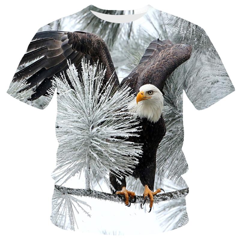 Xr 01 Mode Zomer Eagle En Vlam Phoenix Dier 3d Gedrukte T-shirt Voor mannen T-shirt O'neck Korte Mouw oversized T-shirt Top Hot 6XL