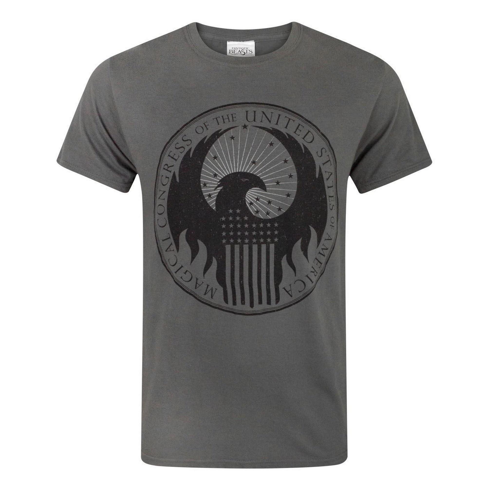 Fantastic Beasts And Where To Find Them Fantastische beesten en waar ze te vinden Heren MACUSA symbool T-shirt XXL