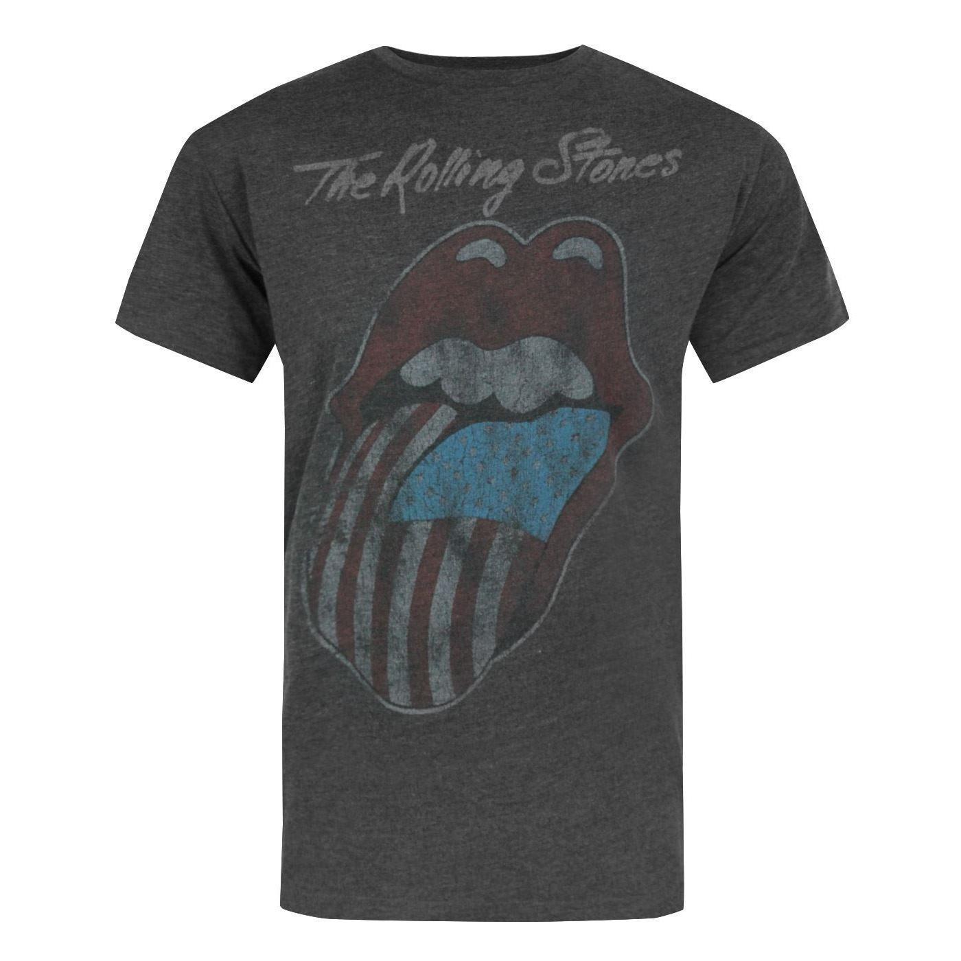 Amplified officieel heren Rolling Stones USA Tour 2 T-shirt XXL zwart