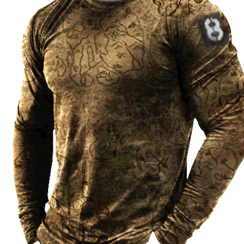 Subilier God Christus Jezus En Leeuw 3D Print Heren T-shirts Herfst O-hals Lange Mouw Katoen Straat Losse Tops Tees Oversized t-shirts 5XL 3XL