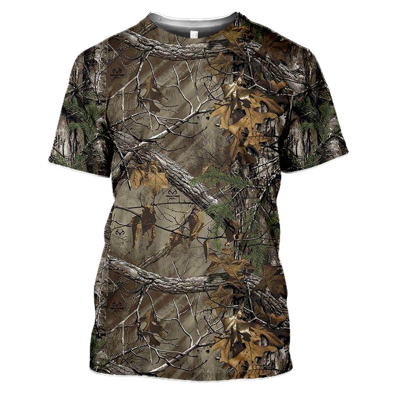 ETST 07 Zomerjacht Camouflage t-shirt voor heren Casual Outdoors Bedrukte T-shirts Verkoop Vrijetijdskleding ronde hals Korte mouwen Oversized tops M