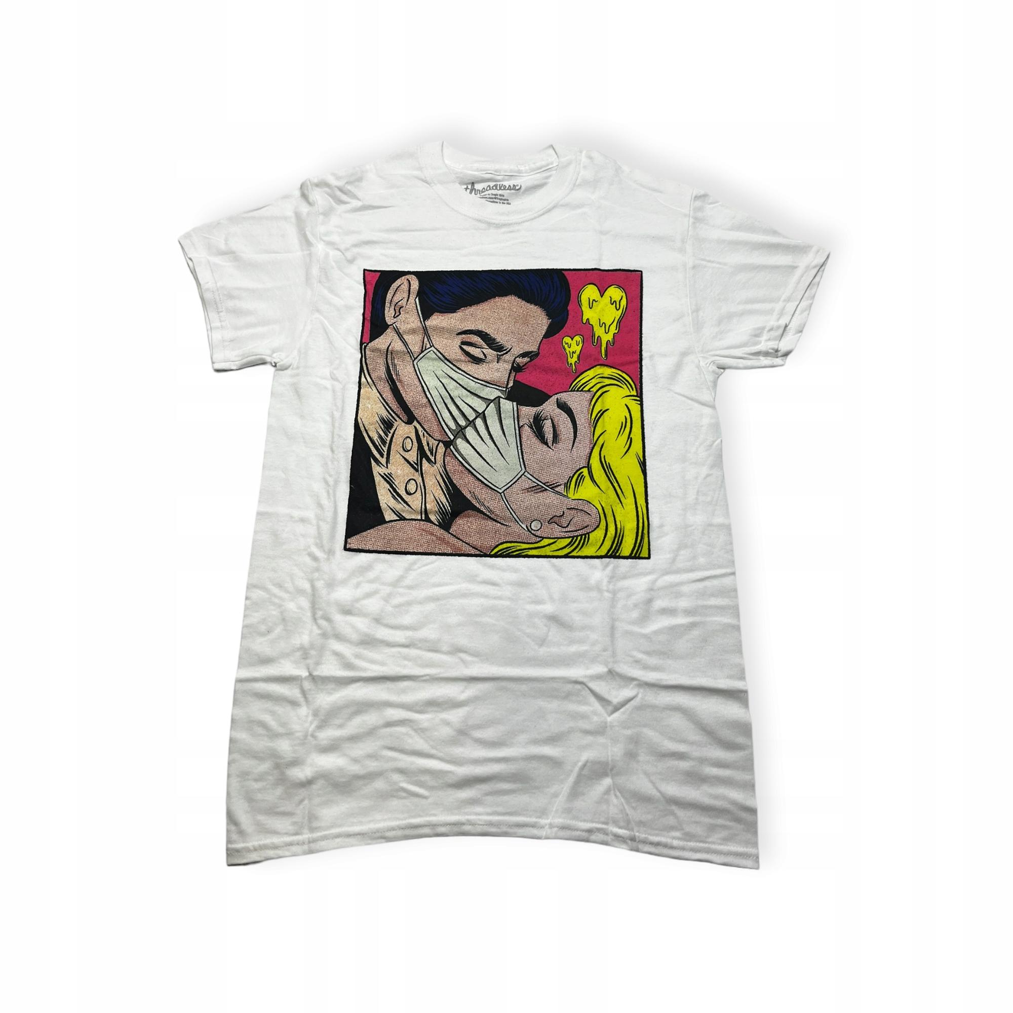 Outletup-clothes Koszulka T-shirt męski okrągły dekolt SPENCER'S NADRUK M