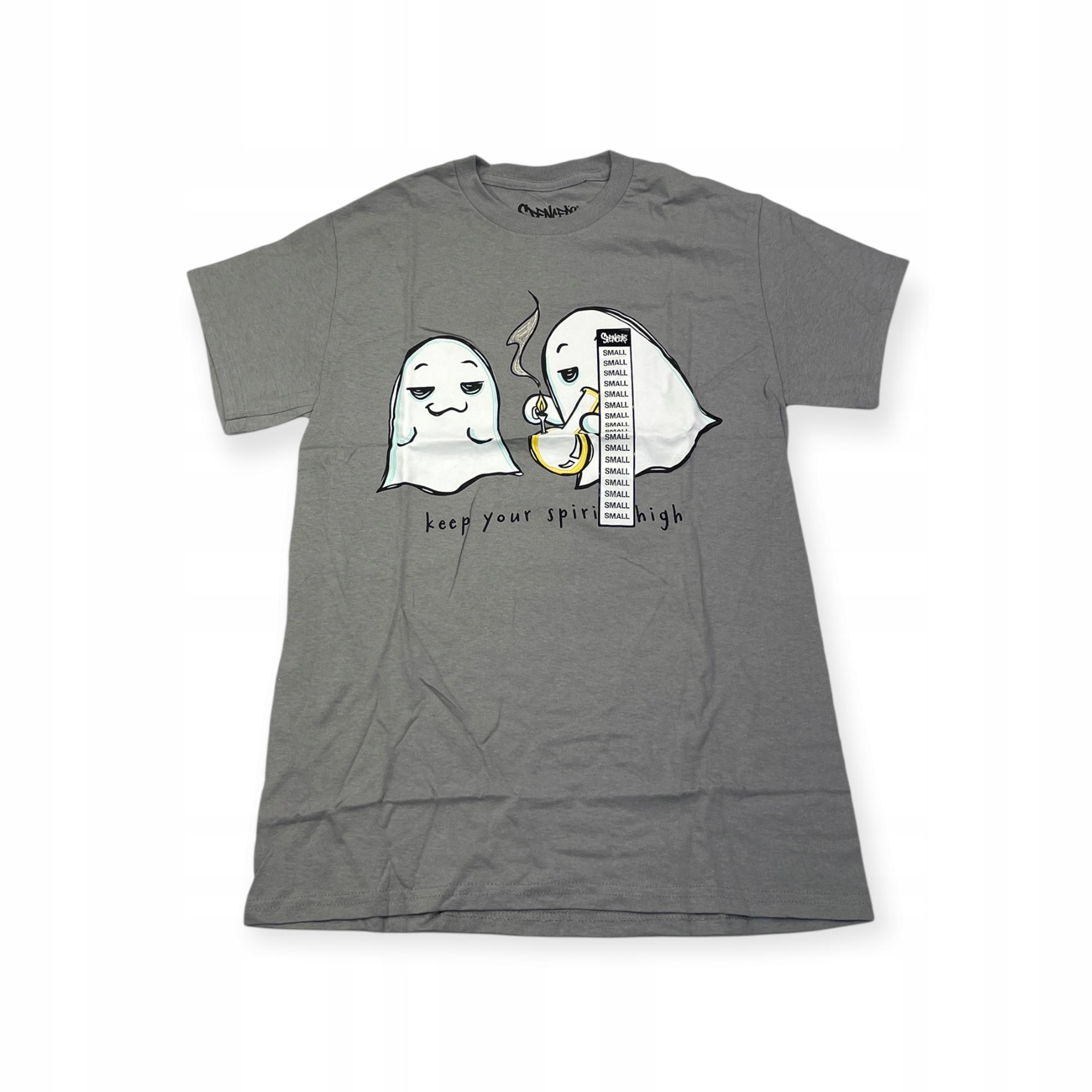 Outletup-clothes Koszulka T-shirt męski okrągły dekolt SPENCER'S NADRUK M