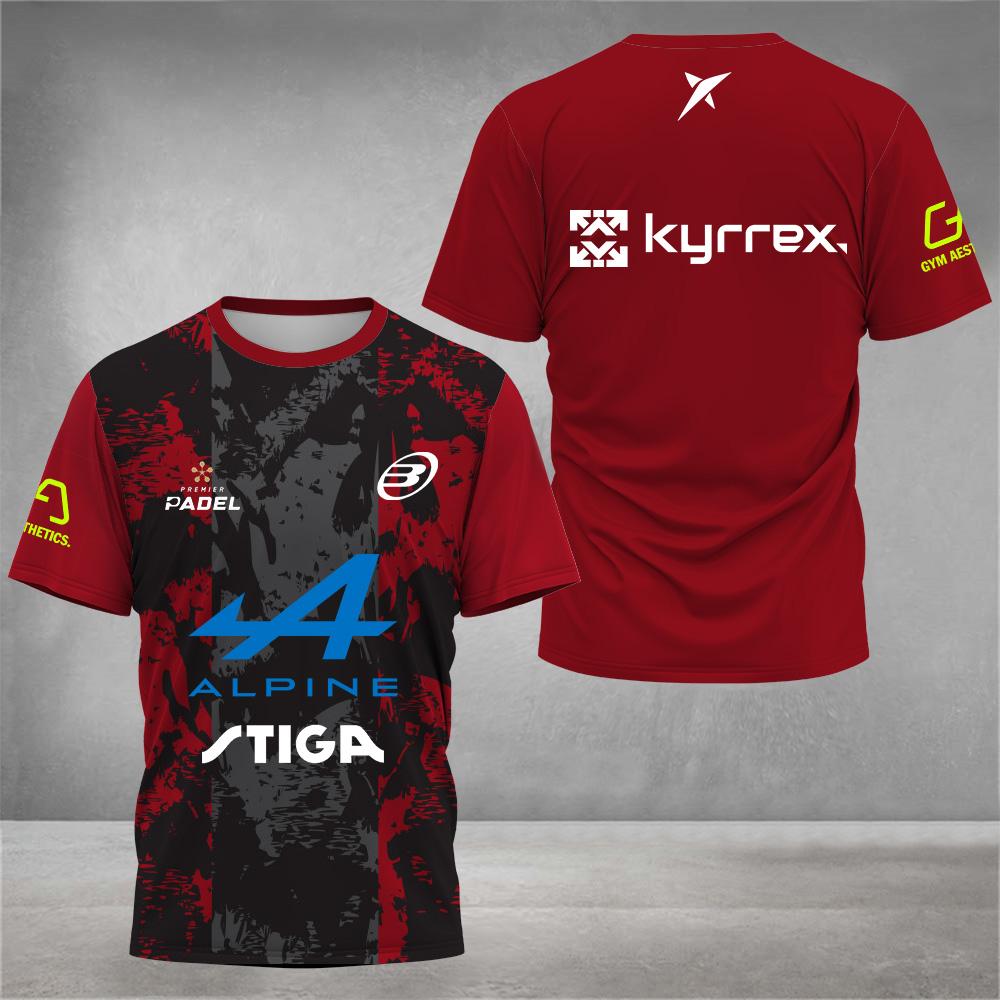 Etst 003 Mode Kleurrijke Bedrukte Tennis T-shirt Heren Zomer Heren Padel Kleding Hoge Kwaliteit Outdoor Badminton Hardlopen Sport T-shirts M