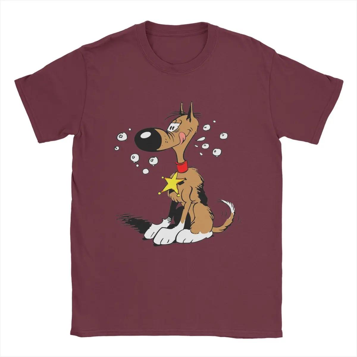 Comfortable season Rataplan Lucky Luke T Shirt for Men 100% Cotton Vintage T-Shirt Crewneck Tees Short Sleeve Tops 6XL XXXXXL bordeaux