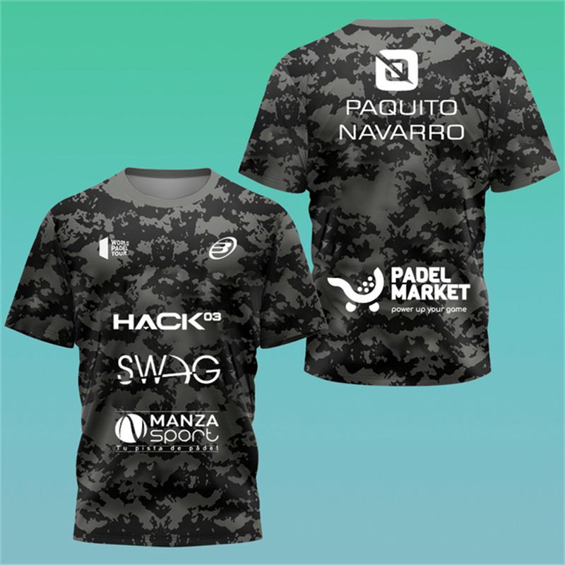 New trendy clothing Mode Heren Tennis Sportkleding T-shirt 3D Print Heren T-shirt Outdoor Badminton Tafeltennis Trainingskleding Zomer Korte Mouwen Losse Tops XL
