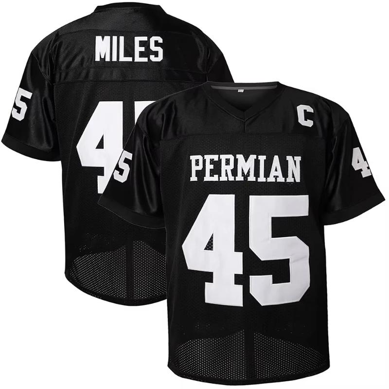 Xuhaijian02 New Arriavl American Retro Rugby Short Sleeved Sports Men T-shirt Number 45 Soccer  Footbal Jersey Printed Mesh Oversized Tops XL