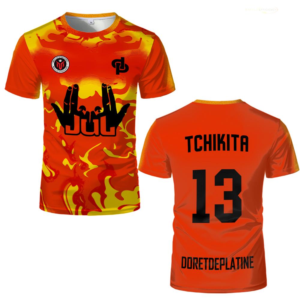 Haijian02 Zomer Maillot JUL Jersey Tchikita Jeugd Ademend Sneldrogend Training Voetbal T-shirt Heren en Dames Mode Sport T-shirts M