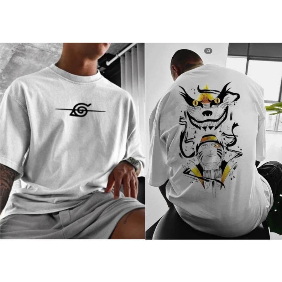 Kukebang Naruto Japanse Anime Perifeer Heren 3D Print T-shirt Klassieke Comic Korte Mouw Top Zomer Heren- en Dameskoppels XL