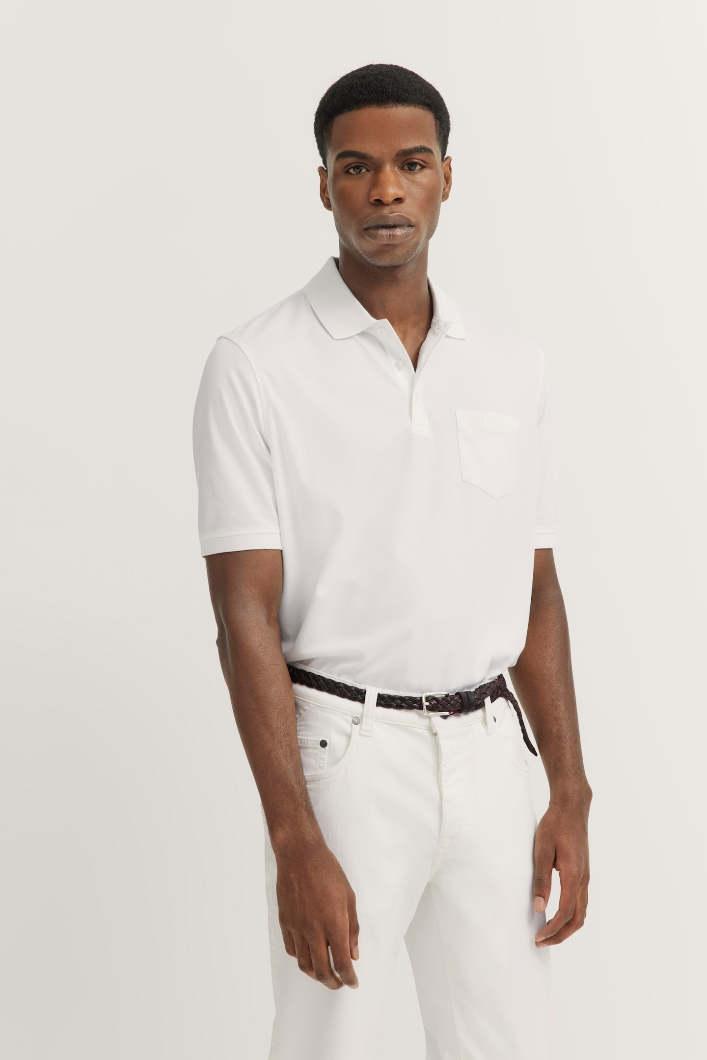 Bugatti Poloshirt met borstzak