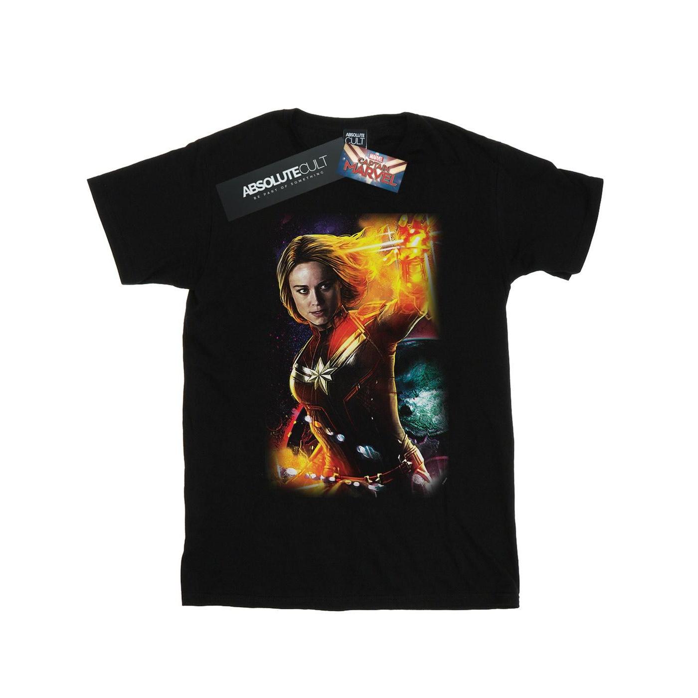 Marvel Heren Captain  Galactic Shine T-shirt XL