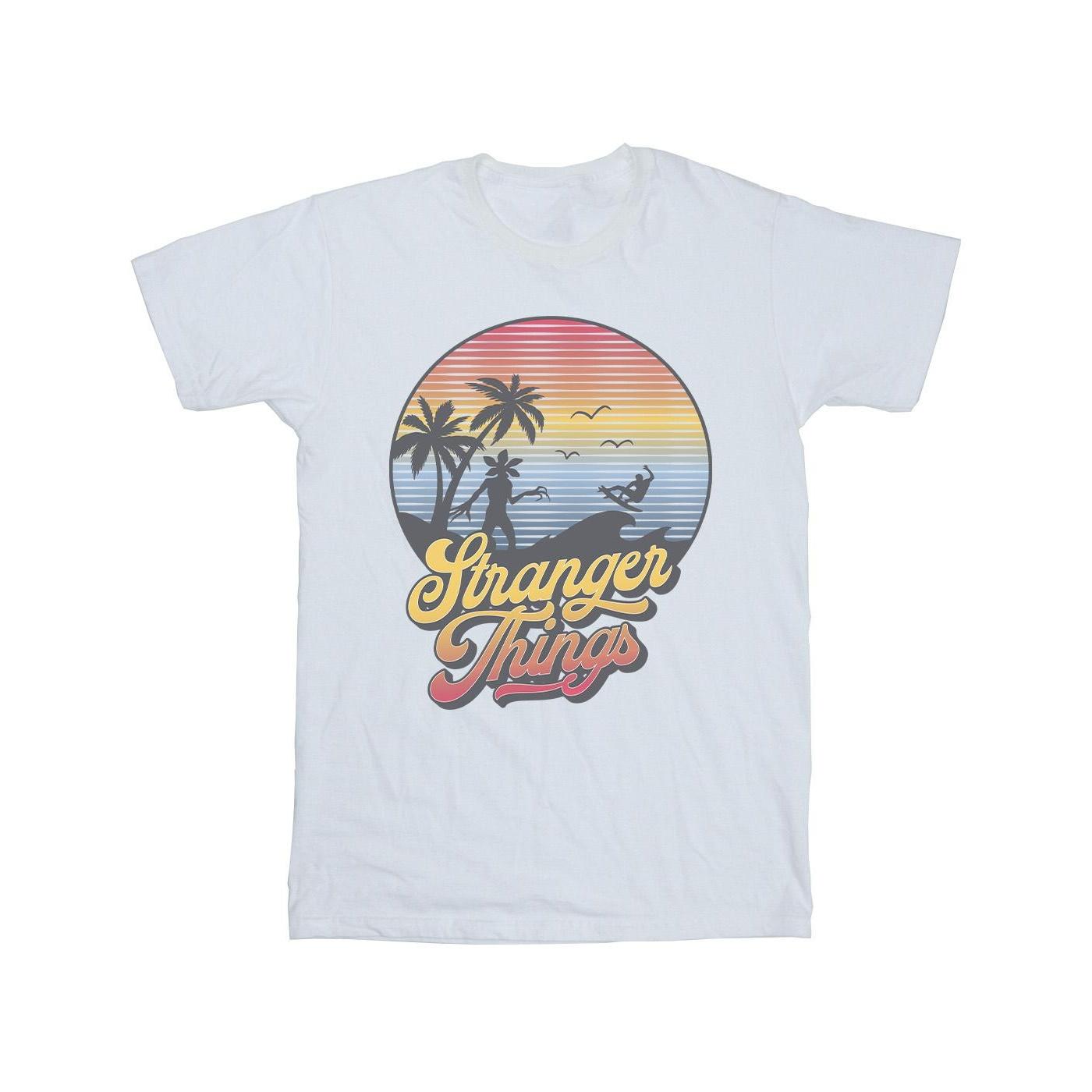 Pertemba FR - Apparel Netflix Heren Stranger Things LA Gradiënt T-shirt XL wit