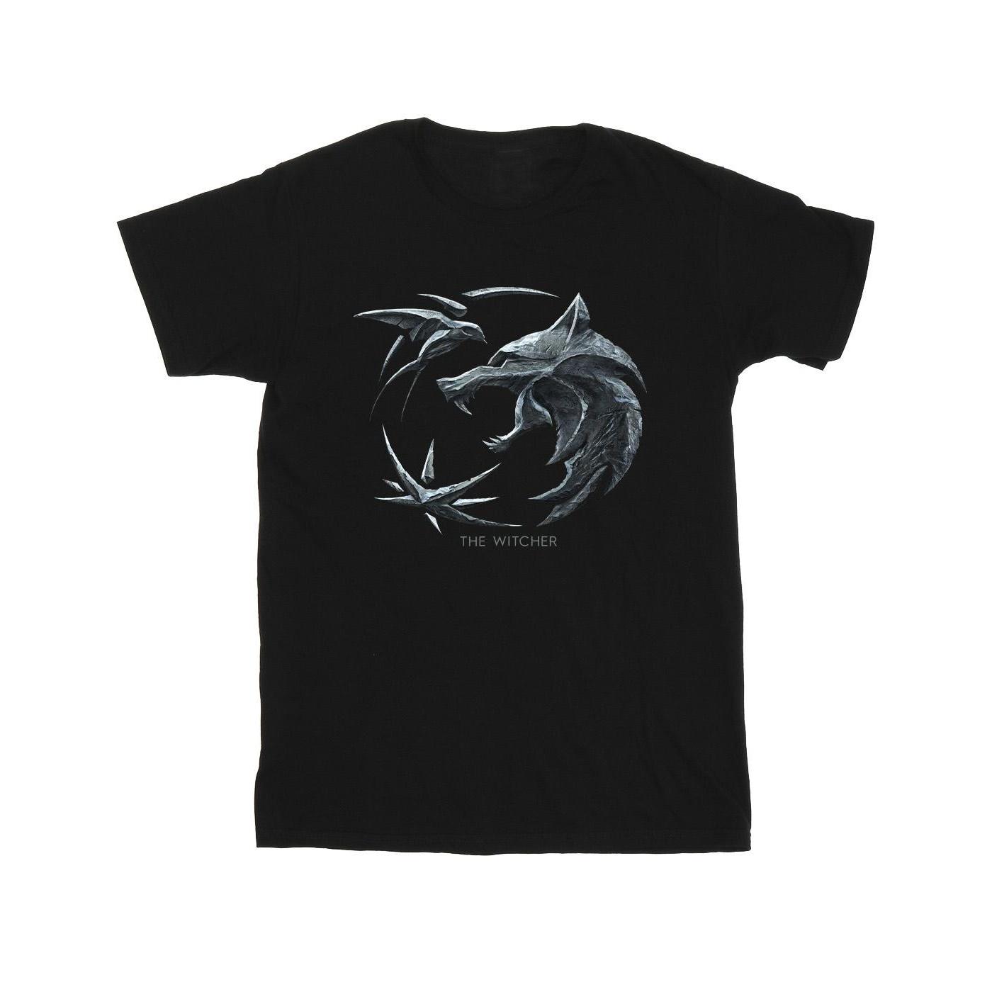 Pertemba FR - Apparel Netflix heren T-shirt met het Witcher Wolf-logo 4XL