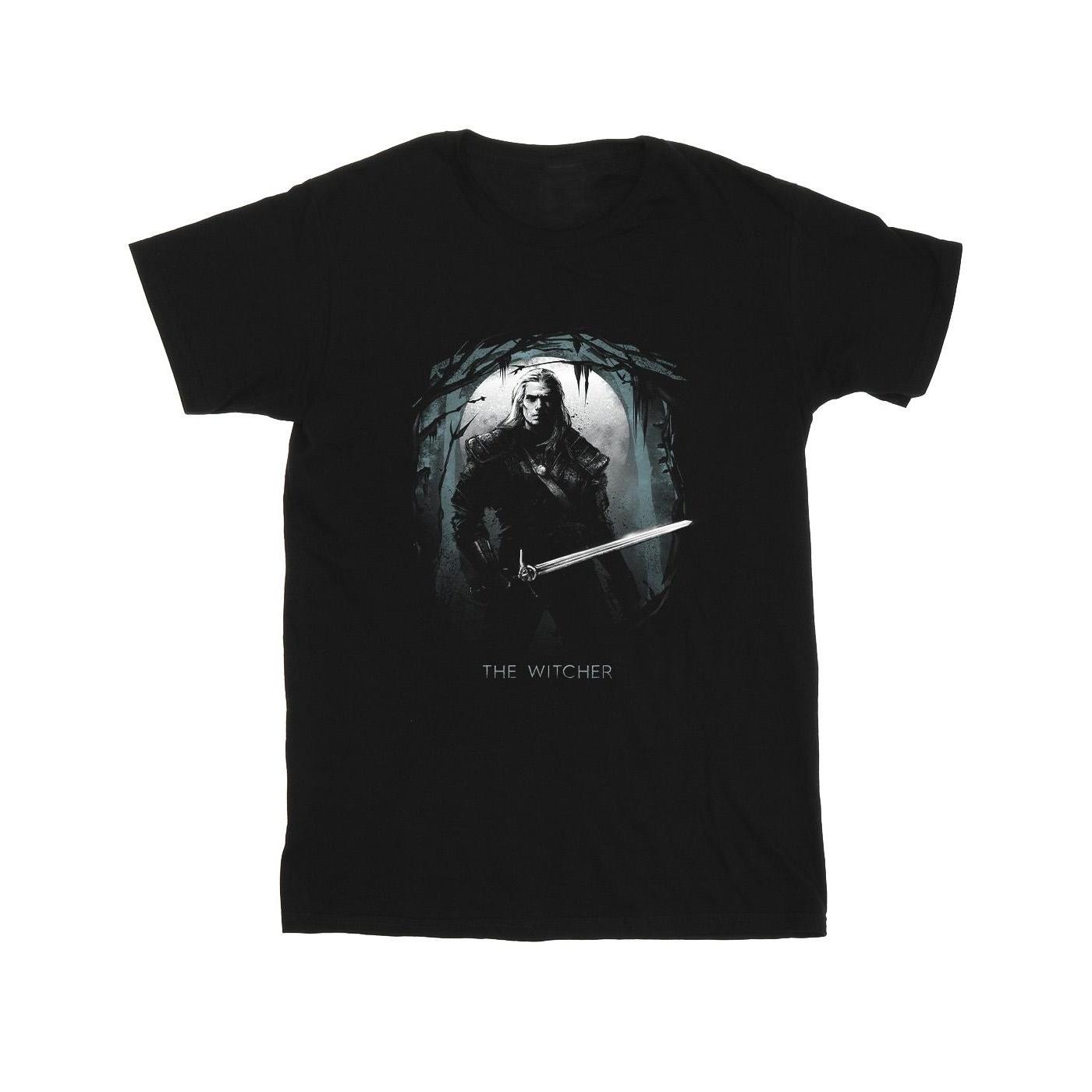 Pertemba FR - Apparel Netflix Heren The Witcher Geralt van de nacht T-shirt 5XL zwart