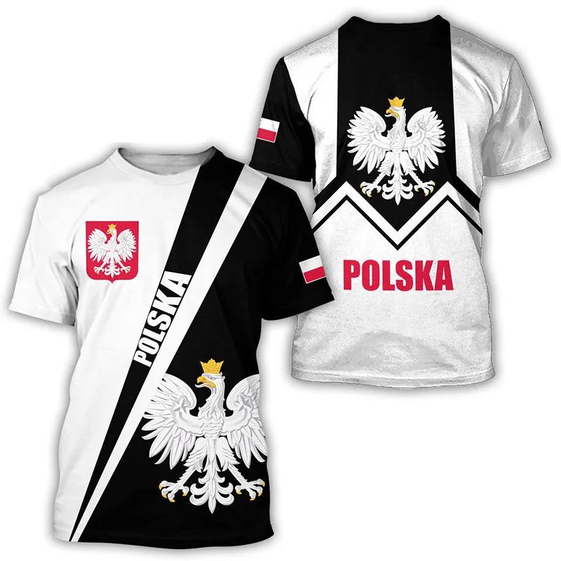 Bobby 2 Polen T-shirts Poolse vlag 3D-print Streetwear Mannen Vrouwen Casual Mode Oversized Korte Mouw T-shirt Kinderen T-shirts Tops Kleding S