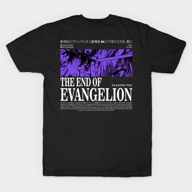 Ysir Best Tshirts Heren Zwart Print T-shirt Super Large TShirtThe End of Evangelion No-Cut Transfer Paper Print Katoenen T-shirt M zwart