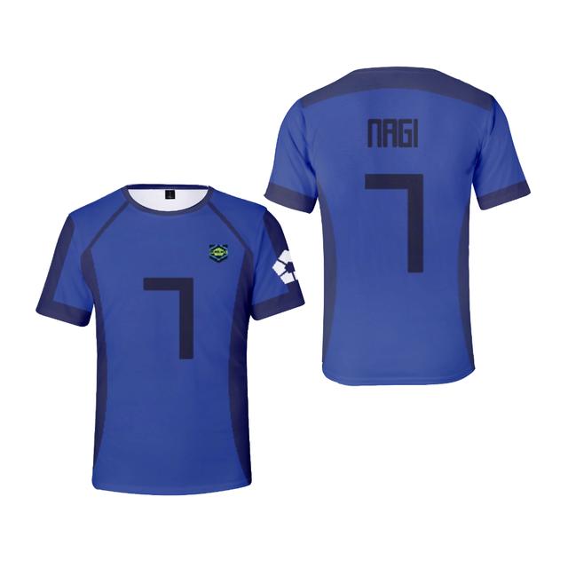 Bobby 2 Blue Lock T-shirt Anime Football Team 3D-geprint los T-shirt Casual Fashion Korte Mouw Heren T-shirt voor Kinderen T-shirts S