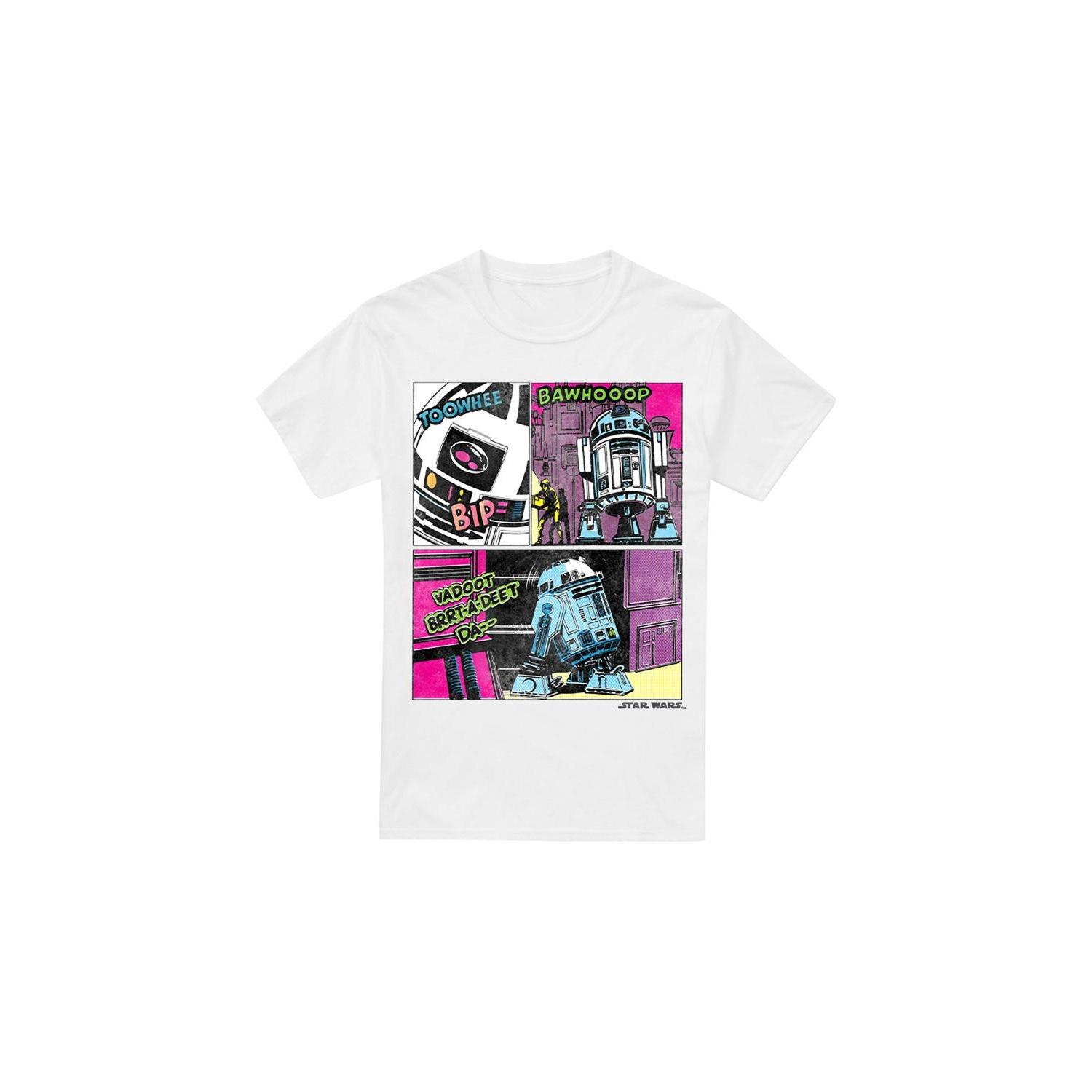 Star Wars Mens To The Rescue R2-D2 T-Shirt XXL wit