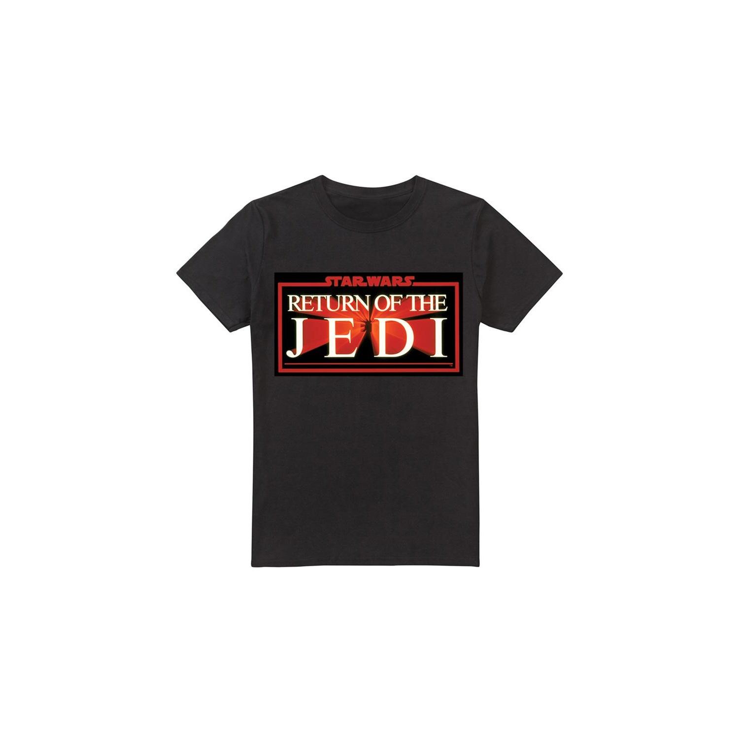 Star Wars Mens Jedi Warp T-Shirt L zwart