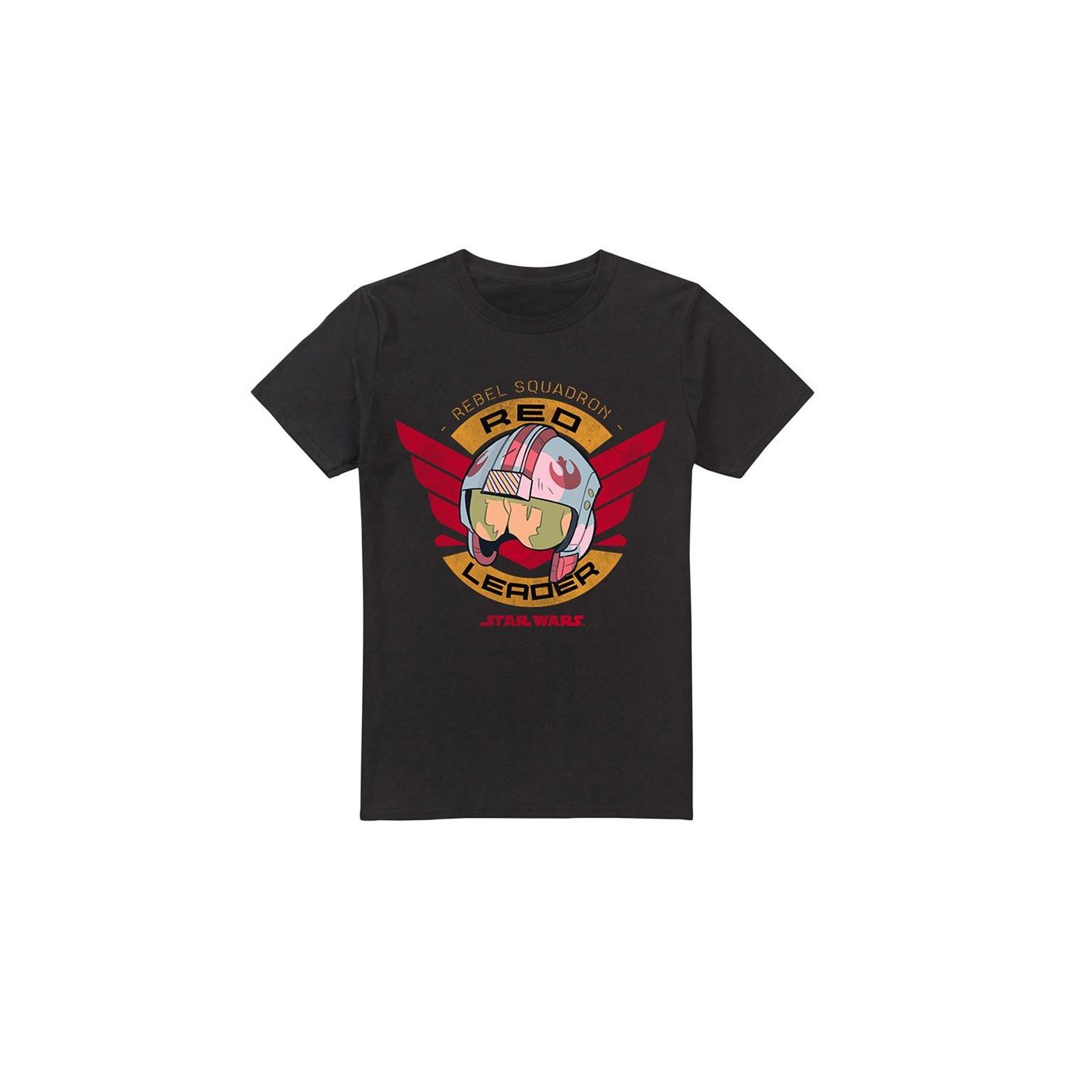 Star Wars Mens Red Leader T-Shirt 3XL zwart
