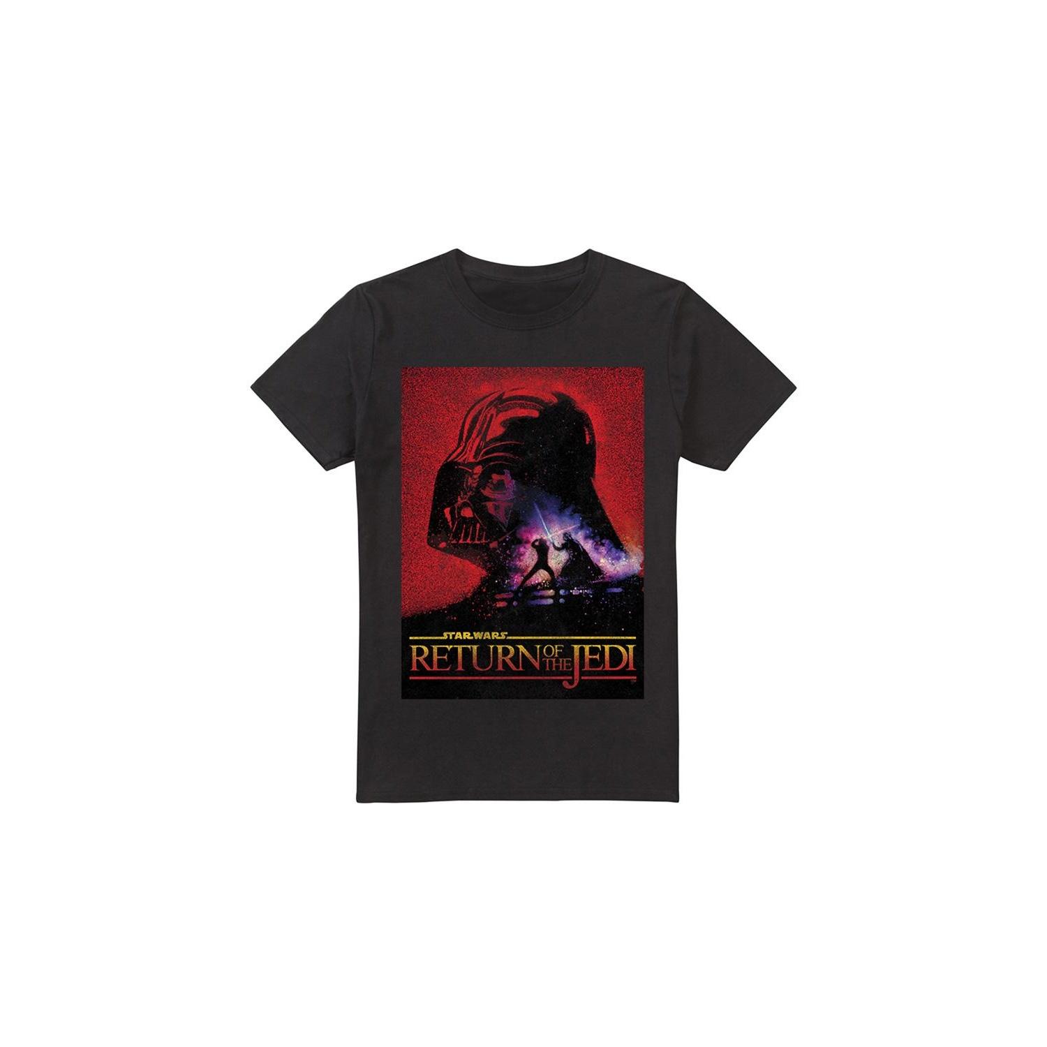 Star Wars Mens Return Of The Jedi Block T-Shirt L zwart