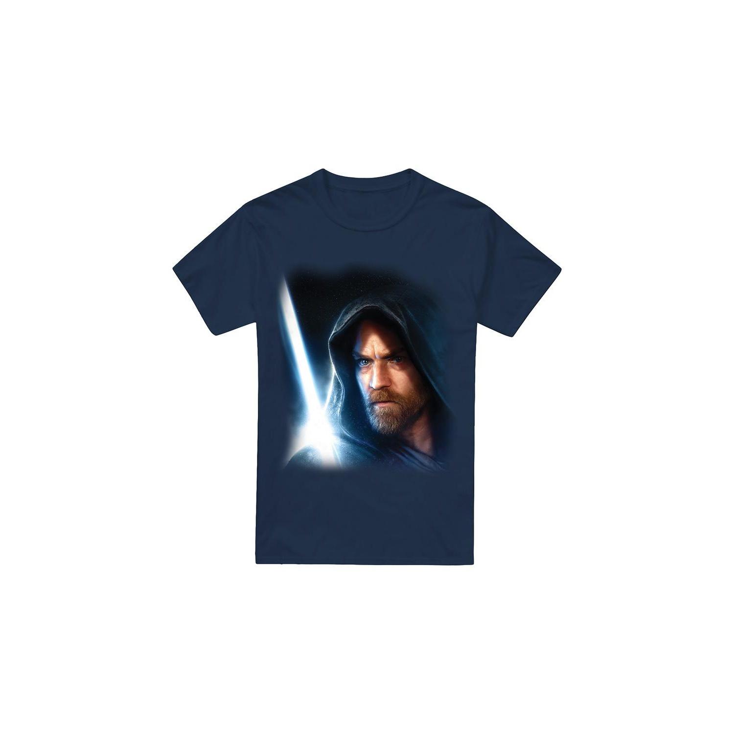 Star Wars Mens Obi Wan Kenobi Poster T-Shirt XL Vloot