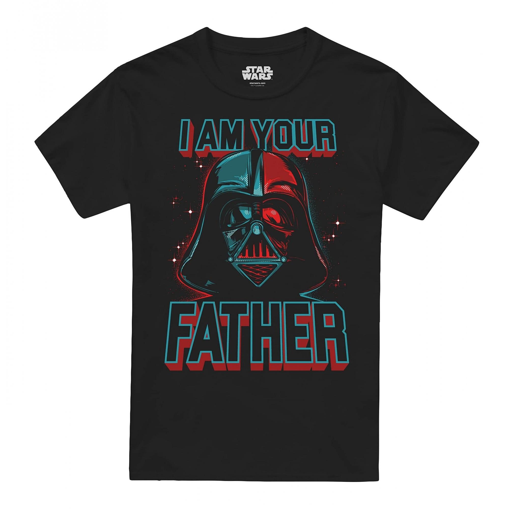 Star Wars Mens Father T-Shirt L zwart