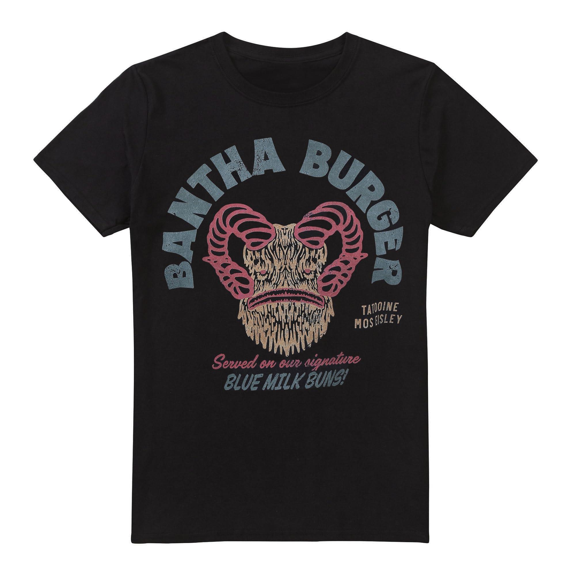 Star Wars Mens Bantha Burger T-Shirt 5XL zwart