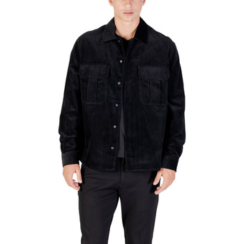 Antony Morato Overhemd Lange Mouw  REGULAR FIT WITH LOGOED METAL BADGE MMSL00770-FA300030