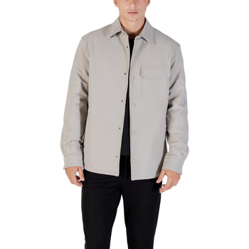 Antony Morato Overhemd Lange Mouw  REGULAR FIT WITH LOGOED METAL BADGE MMSL00772-FA600297