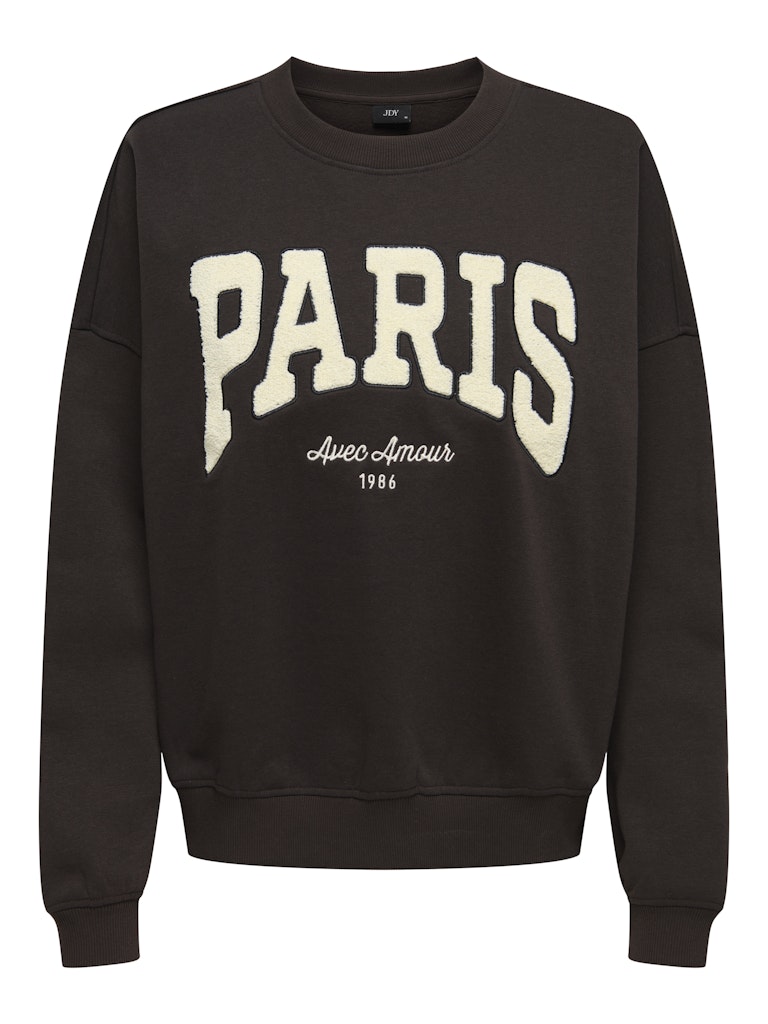 JDY Sweatshirt MESA L/S O-NECK EMB SWEAT JRS NOOS