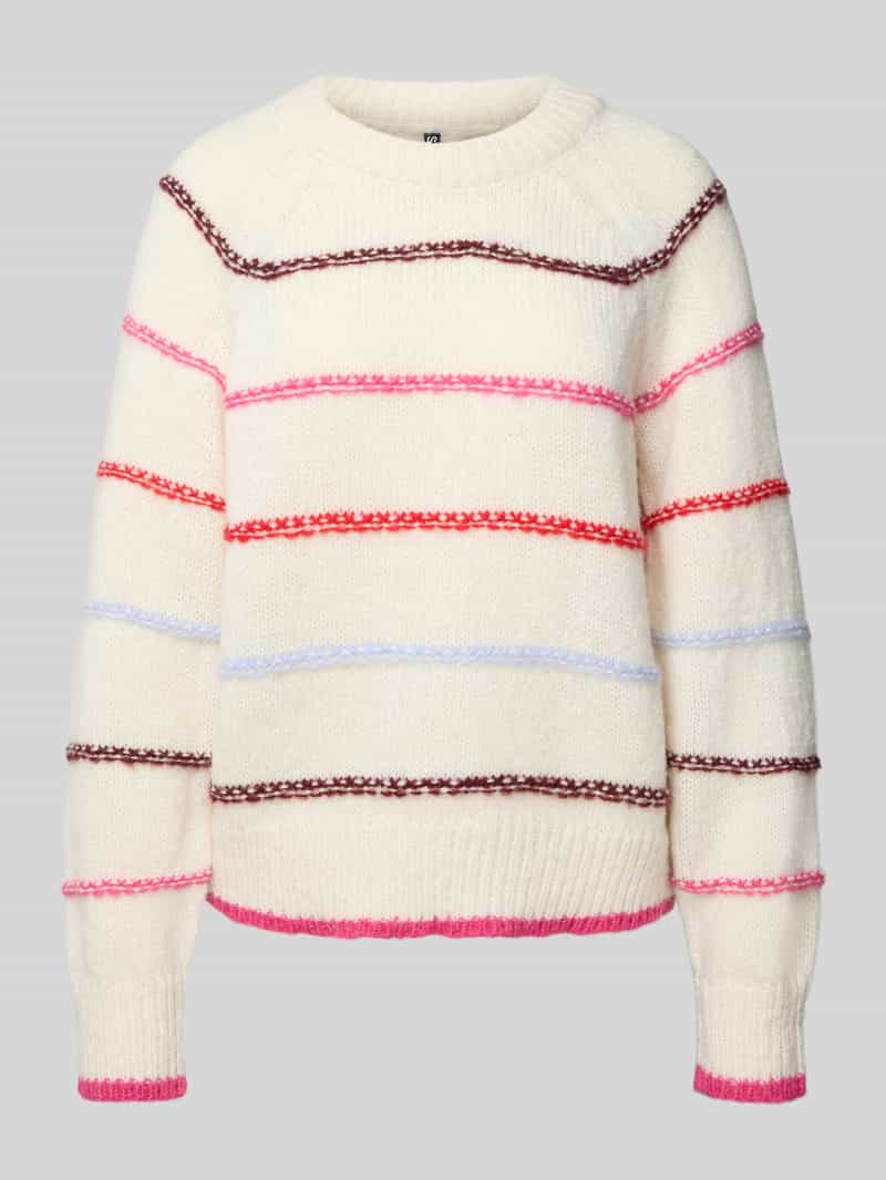 Pieces Gebreide trui PCNELIA LS O-NECK KNIT NOOS BC