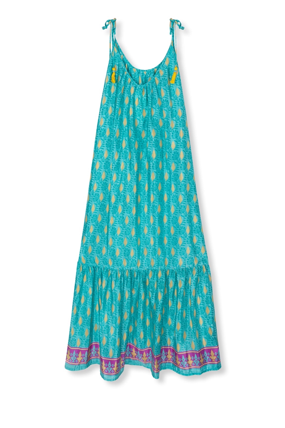 El.rÃ©sidu Damen vegan Kleid Myra Teal Blue