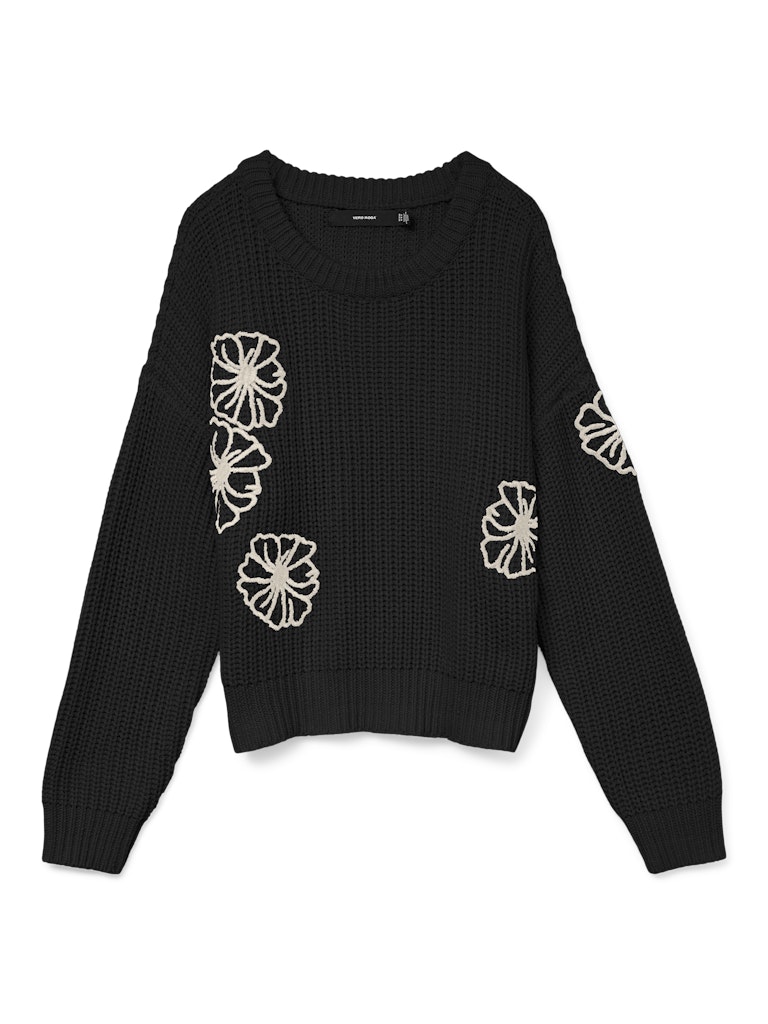 Vero Moda Trui met ronde hals VMLAURA LS O-NECK PULLOVER BOO