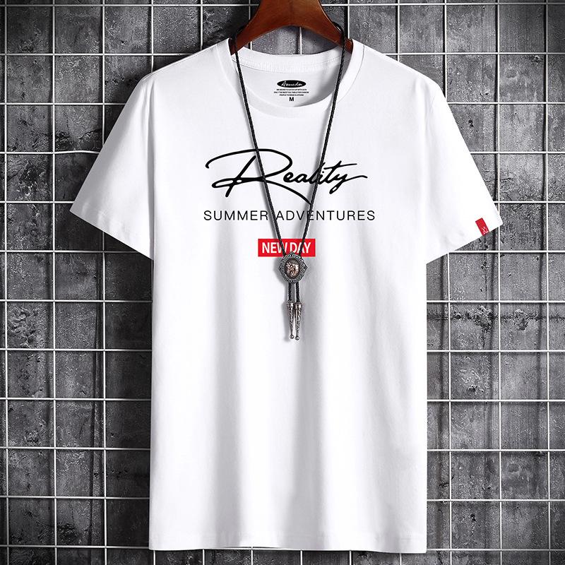 Bistrota S-6XL 5 kleuren Herenmode T-shirt Korte mouwen Casual T-shirt Los truishirt S