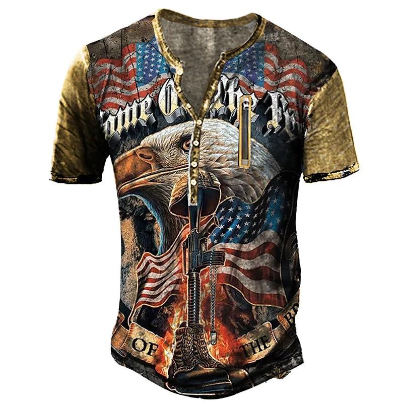 Haodingfushi 2023 Nieuwe Vintage Stijl Zomer Korte Mouw Mode T-shirt, Mannen Slim Fit V-kraag Knop T-shirt Tops. 3XL