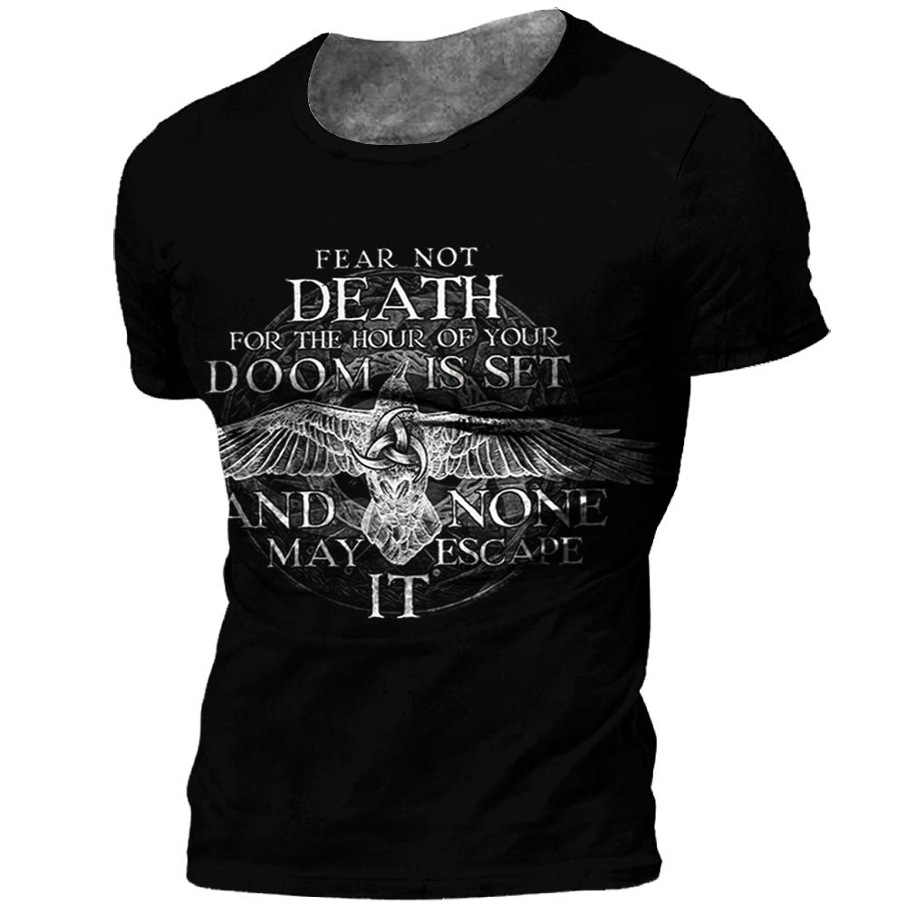 Kukebang Vintage mannen T-shirt 3d Viking Print Tops Tees Zomer Tops Casual Losse T-shirts Mannelijke Kleding O-hals hip Hop Straat Sweatshirt XL