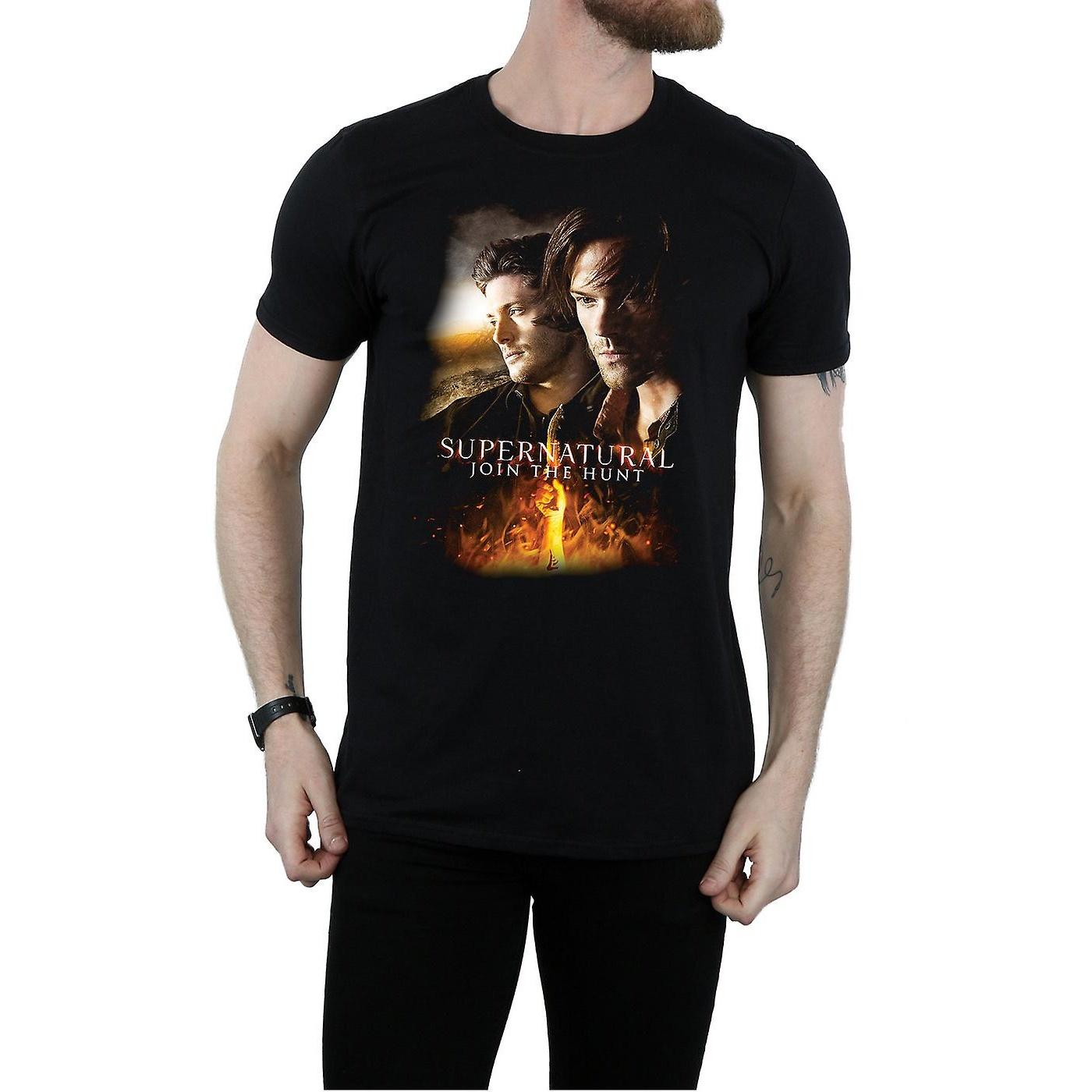 Supernatural Bovennatuurlijke heren doe mee aan de jacht poster katoenen T-shirt M