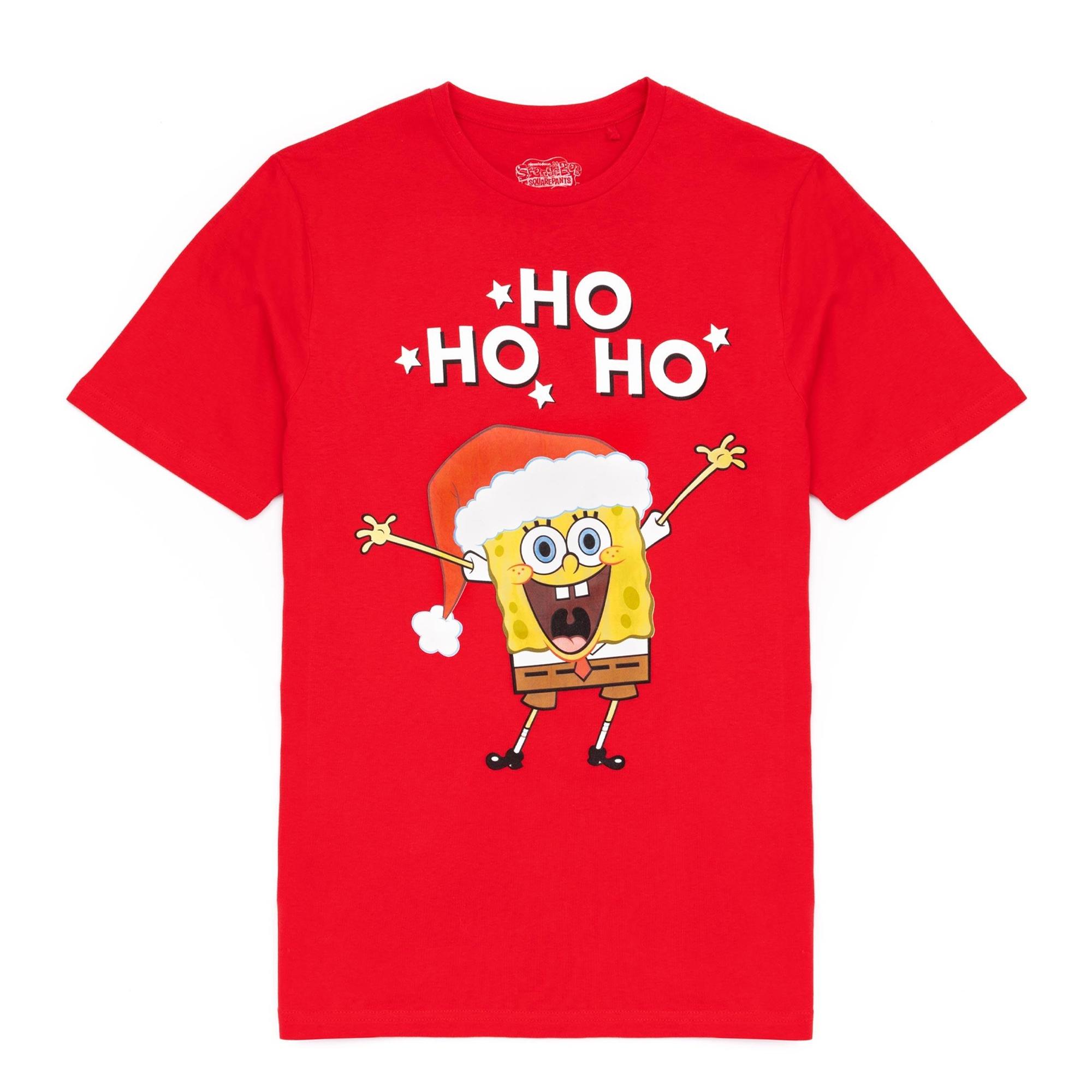 Pertemba FR - Apparel SpongeBob SquarePants Ho Ho Ho kerst-T-shirt voor heren M