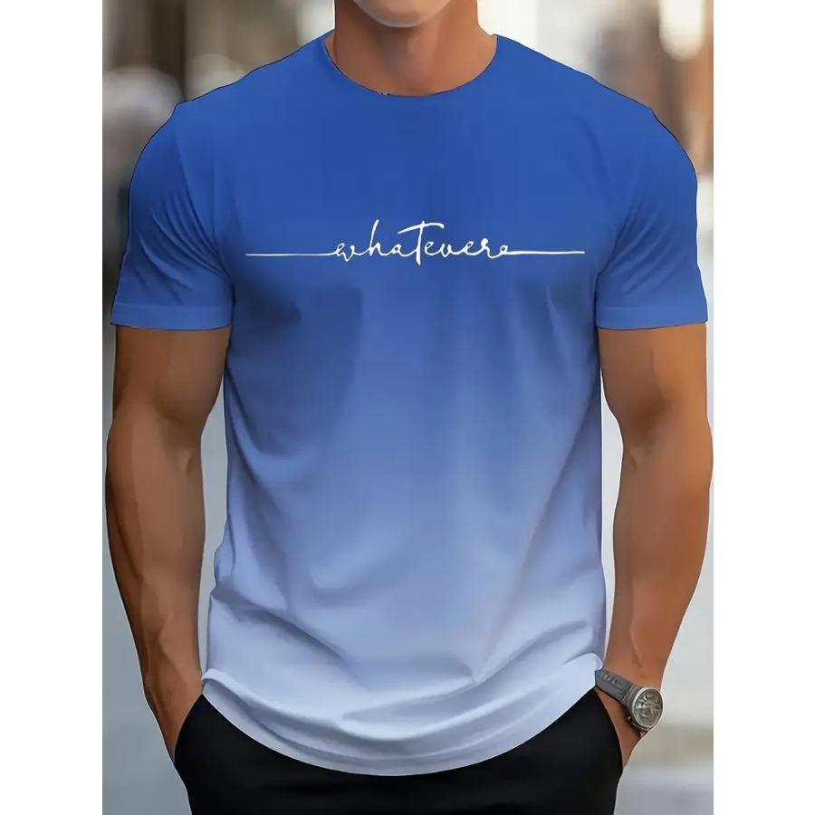 HerSight Levendige Gradient Comfy Tee - Zachte ademende ronde hals korte mouw mode top voor lente zomer vakantie vrije tijd vakantie 6XL