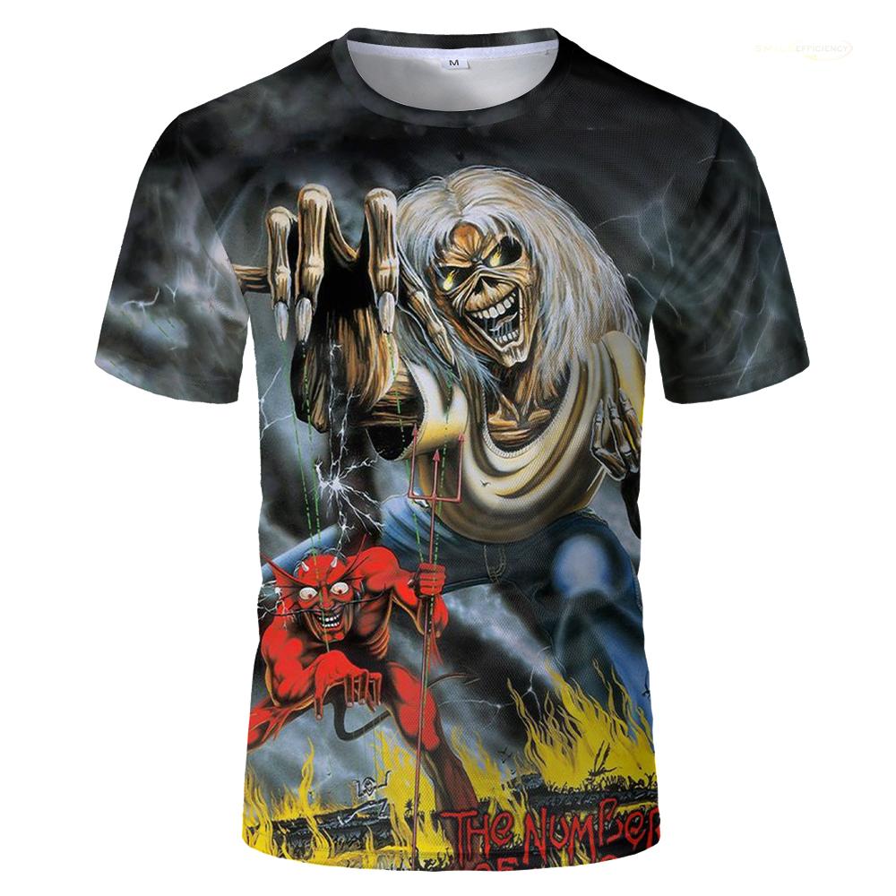 Plus Size FUGUIS 2024 Punk T-shirts For Men And Women Heavy Metal Rock Band Retro Clothing Summer Loose Tee Short Sleeve Oversized Hip Hop Tops XL