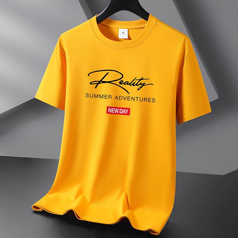 AI Supermarket Unisex Pure Katoenen Korte Mouw Trendy Casual T-shirts - Grote Maten Zomer Tops 4XL
